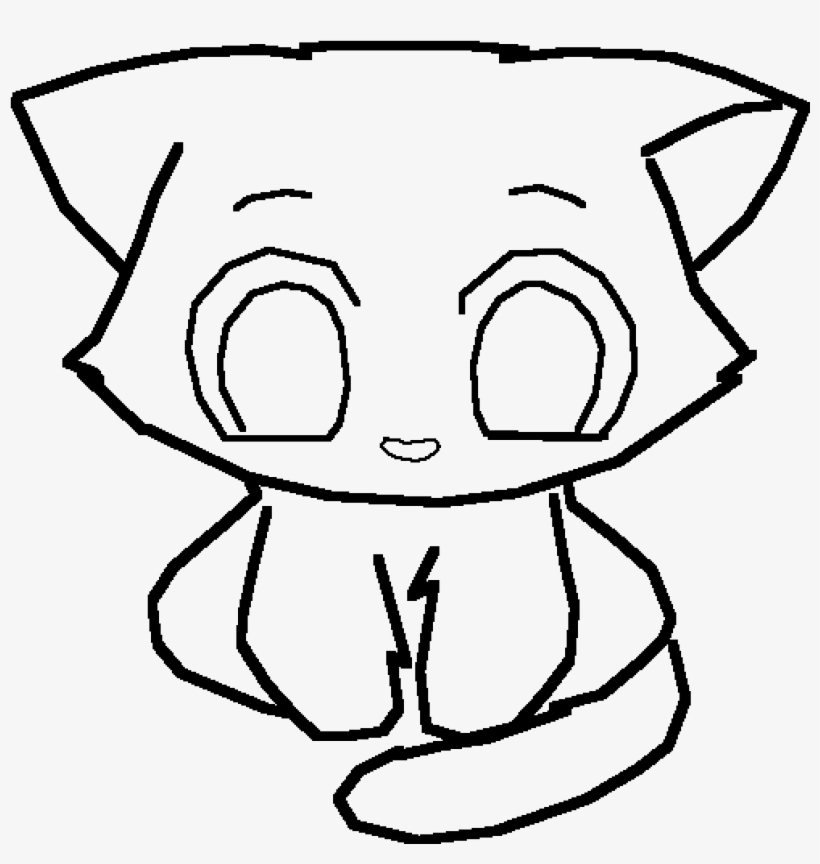 Kitten Base - Easy Cute Animals To Draw, transparent png #3122947