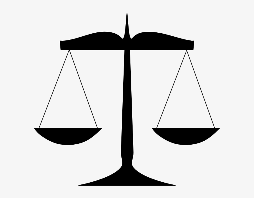 Scale Of Justice 4 Clip Art At Clker - Balance Scales Clip Art, transparent png #3123427