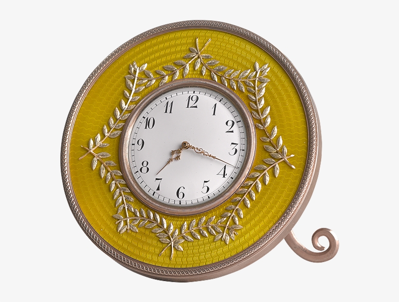 Russian Silver-gilt, Gold & Enamel Desk Clock - Silver-gilt, transparent png #3123622