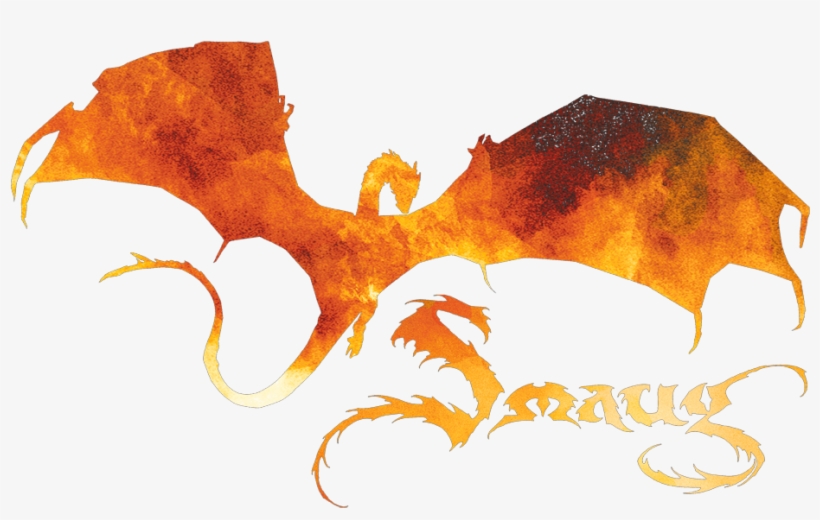 The Hobbit Smaug On Fire Kid's T-shirt - T-shirt, transparent png #3123861