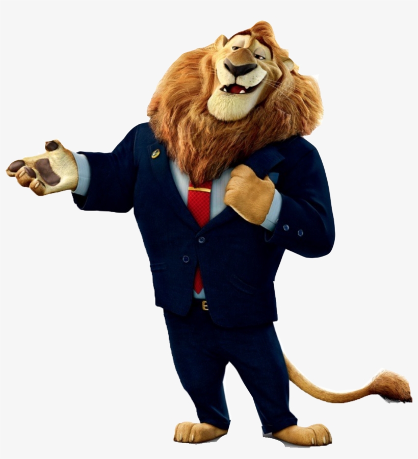 Fungus Is The Assistant And Gold-catcher Of Smaug - Zootopia Mayor Lionheart, transparent png #3123911