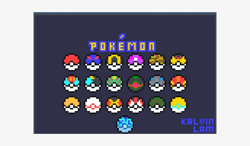 Legit Pokeballs Pixel Art - Pokeball Perler (with Or Without Keychain), transparent png #3124180