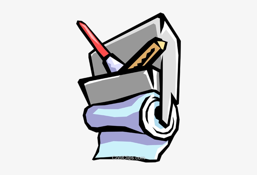 Cleaning Squeegee And Paper Towels Royalty Free Vector, transparent png #3124364