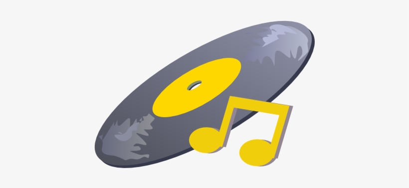 This Free Clipart Png Design Of Record With Musical - Free Music Clip Art, transparent png #3124390