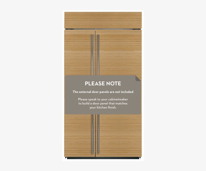 Sub Zero 689l Built In Side By Side Fridge Icbbi42so - Cupboard, transparent png #3124661