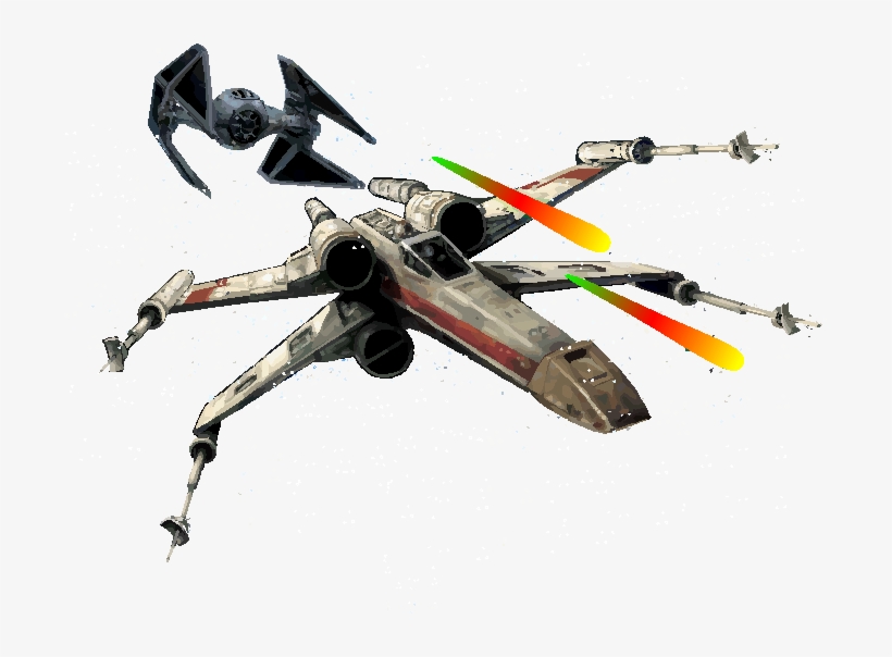 Starwars X Wing Fighter - X Wing Fighter Transparent, transparent png #3124683