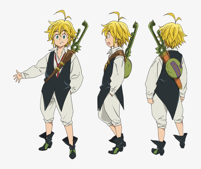 Seven Deadly Sins! Meliodas Cosplay Costume, transparent png #3124684
