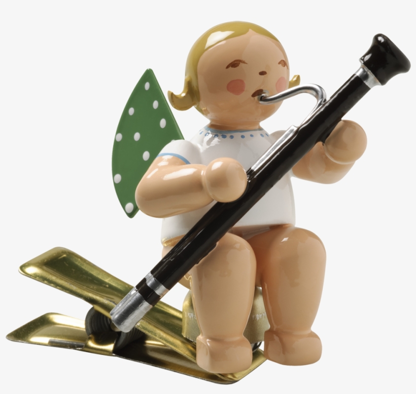 Angel With Bassoon - Wendt Und Kühn Engel Mit Fagott, Auf Klemme 650/90/43, transparent png #3124739