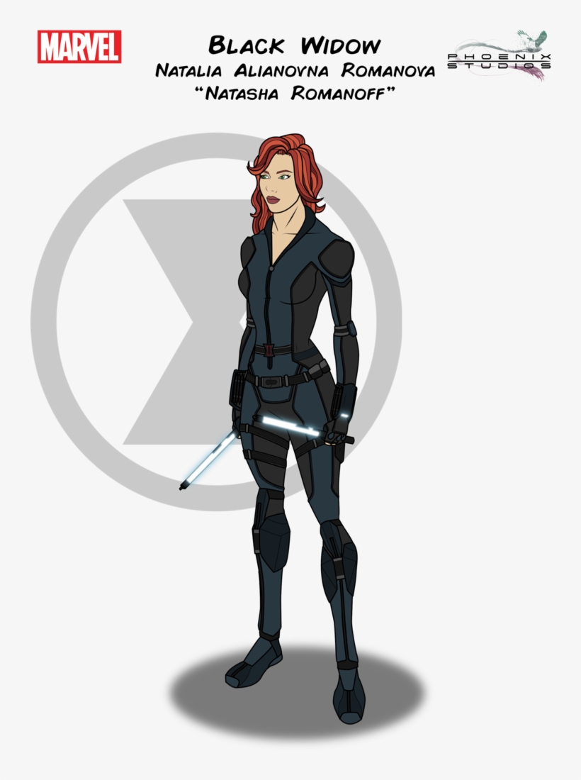 Black Widow By Phoenixstudios91 On Deviantart Marvel - Marvel Walker Iron Fist, transparent png #3124946
