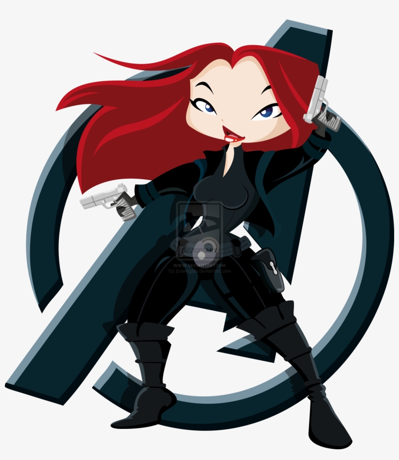 Black Widow Clipart Comic - Drawing, transparent png #3125078