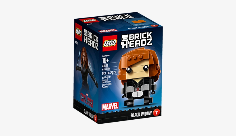 Lego Brickheadz Black Widow, transparent png #3125372