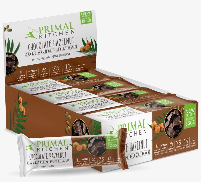 Chocolate Hazelnut Collagen Fuel Bars - Collagen, transparent png #3125977