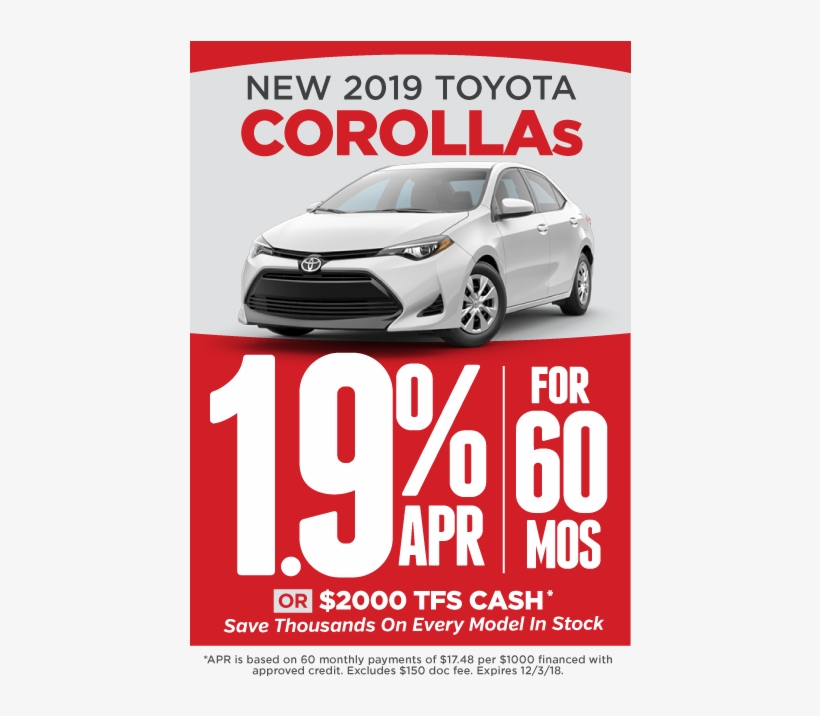 Corolla Special Offers - Toyota Corolla, transparent png #3126182