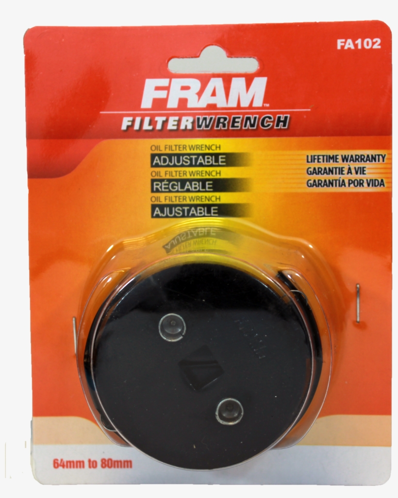 Fram Cam Action Adjustable Oil Filter Wrench - Fram Fm102 15 Oil Filter Wrench, 74/76 Mm, transparent png #3126895