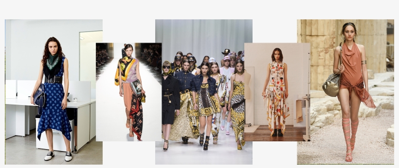 Scarf, Scarf Trend Spring Summer - Chanel Cruise 2018 Cc Button Overall Skirt, transparent png #3127070