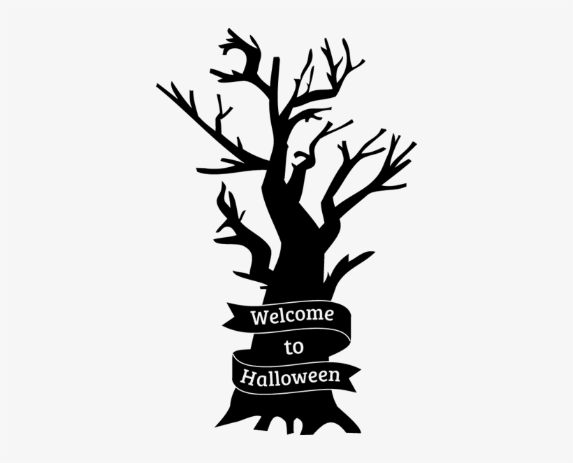 Welcome To Halloween Wall Sticker - Decoracion De Halloween Para Pared, transparent png #3127212