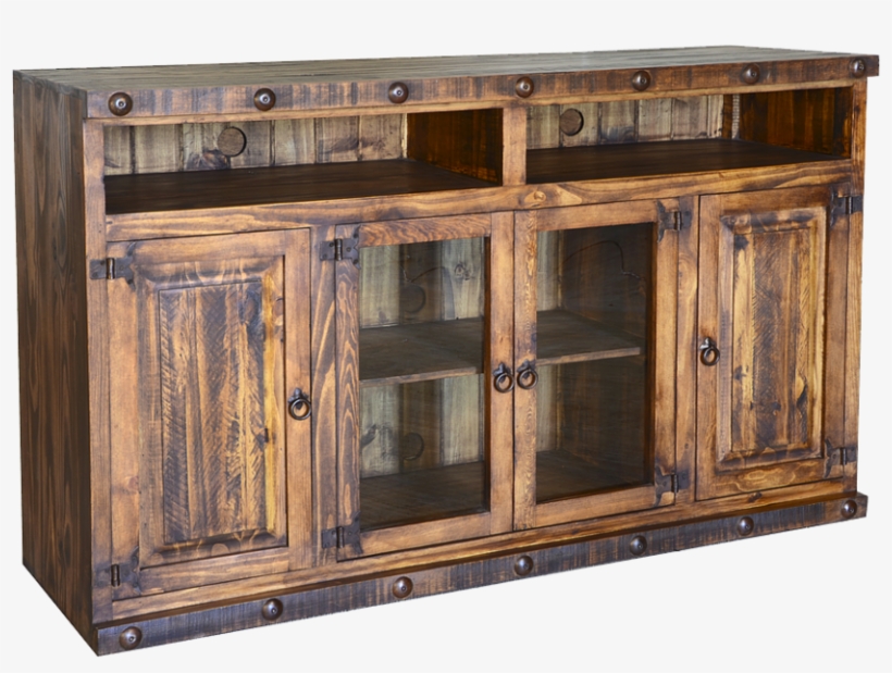 Large Rustic Centre Tv Stand, transparent png #3127255