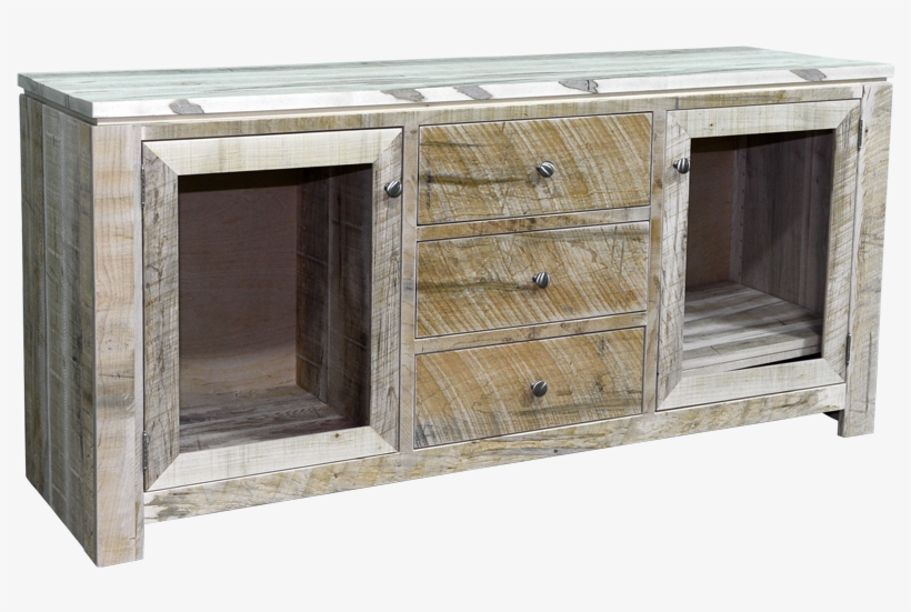 Rough Cut Metro 2 Door 3 Drawer Tv Stand - Television, transparent png #3127491