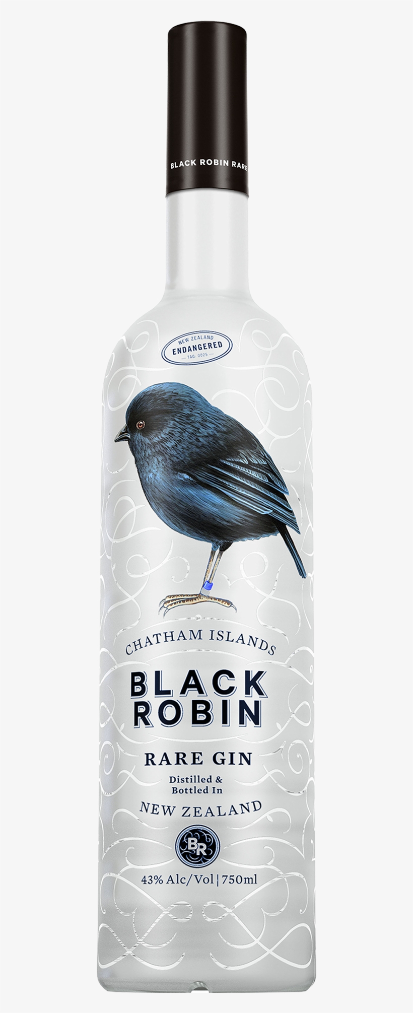 Black Robin Rare Gin 750ml - Black Robin Rare Gin, transparent png #3127783