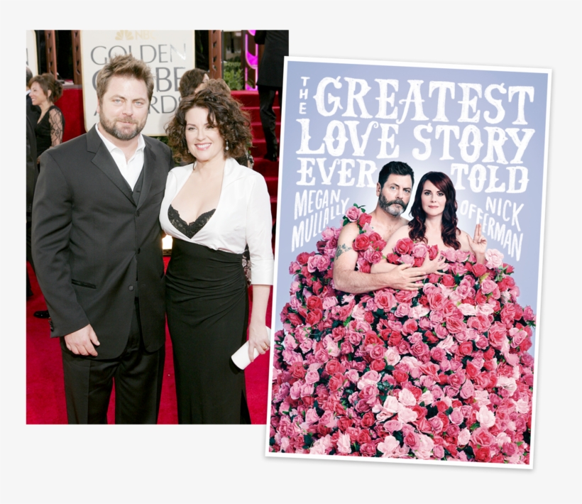 Nick Offerman And Megan Mullally At The 2005 Golden - Megan Mullally Nick Offerman Book, transparent png #3127930