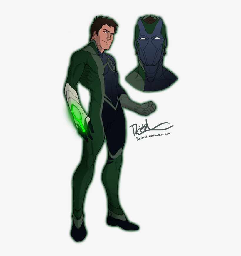 Green Lantern Redesign - Green Lantern Rebirth Suit, transparent png #3128638