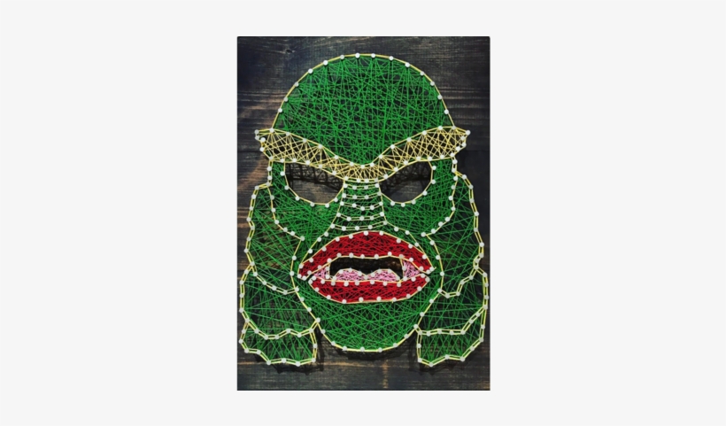 Creature String Art - Face Mask, transparent png #3128757