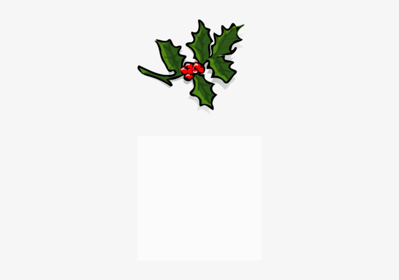 Holly - Christmas,mistletoe Twig Curtains, transparent png #3129838