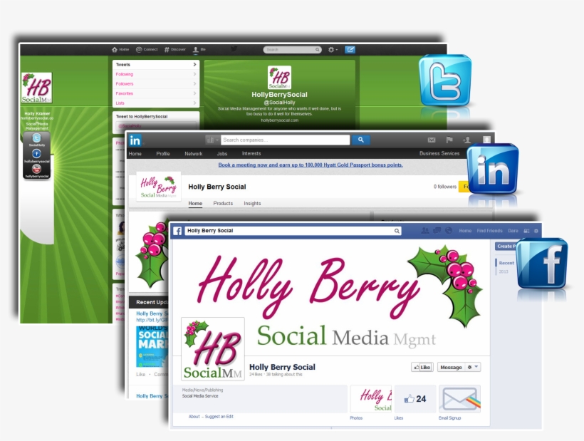 Holly Berry Social - Social Icons, transparent png #3129968