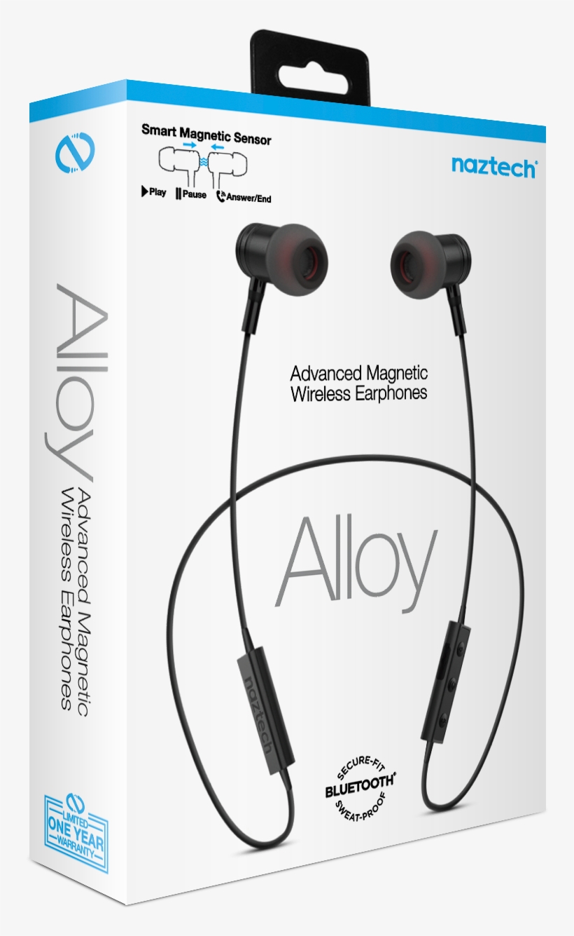 13680 Nzt Alloy Product Page Tier Unboxing - Black Headphones By Naztech - Black Naztech Alloy Wireless, transparent png #3130462