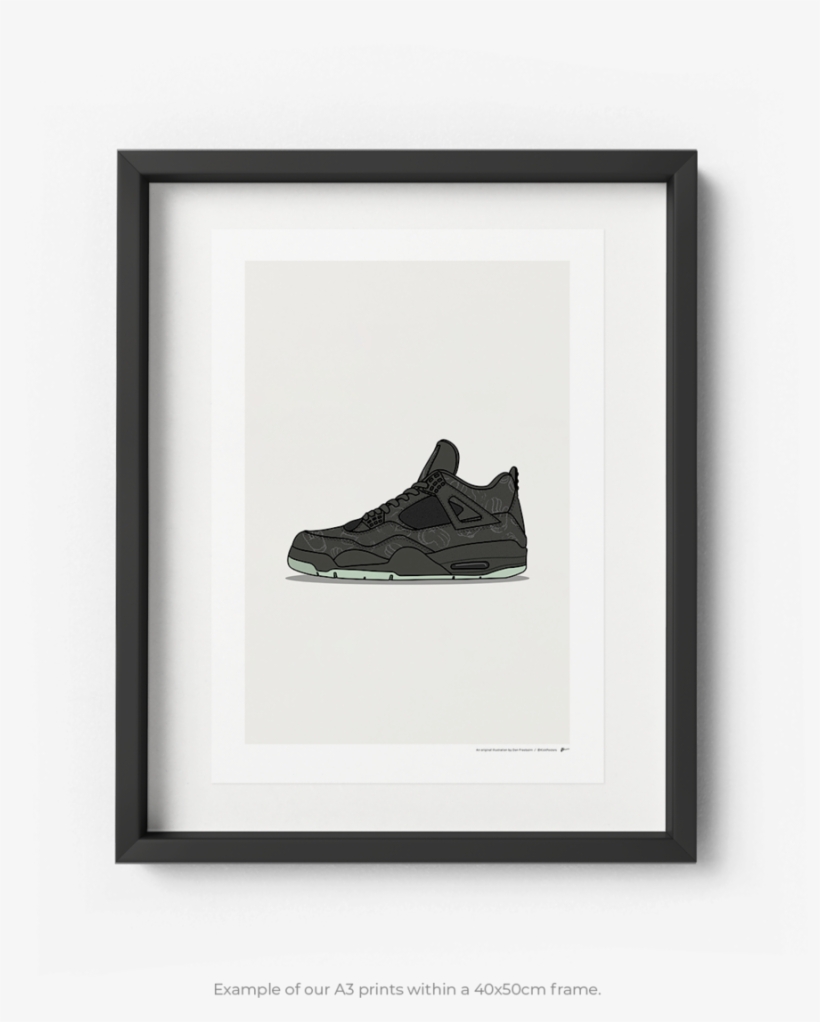 Jordan 4 Kaws Black Jordan 4 Kaws Black - Mens Nike Cortez Basic Leather Og Shoe, transparent png #3130530