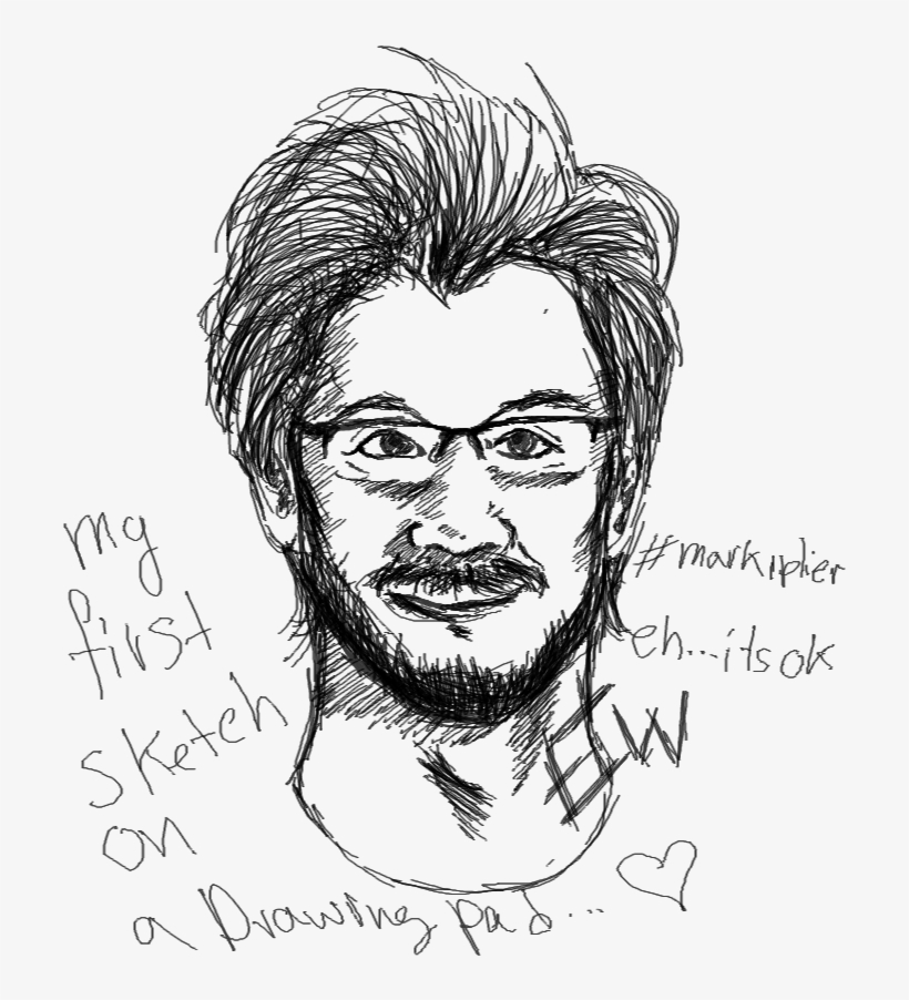 “my First Sketch On Digital Drawing Pad He Is Markiplier - Sketch, transparent png #3130553
