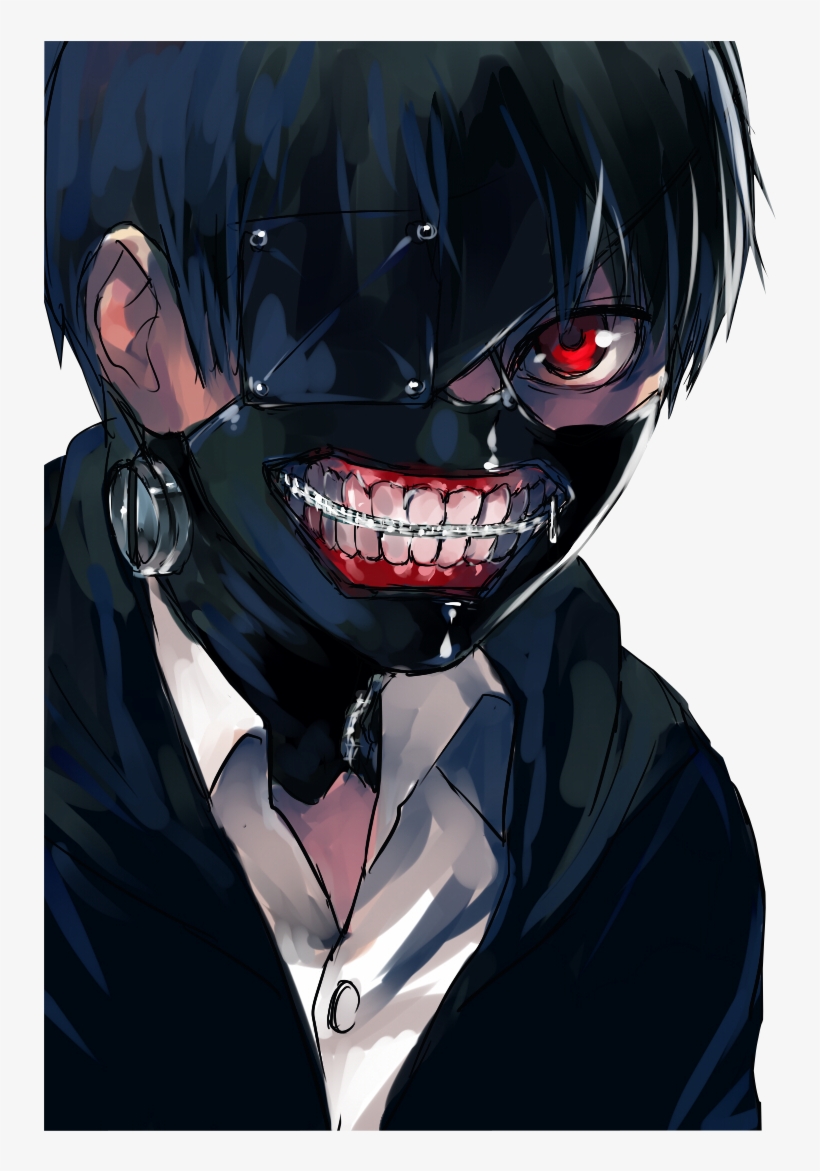 The Darkness Of The Abyss - Hot Anime Tokyo Ghoul Kaneki Ken Big Mouth  Cosplay - Free Transparent PNG Download - PNGkey