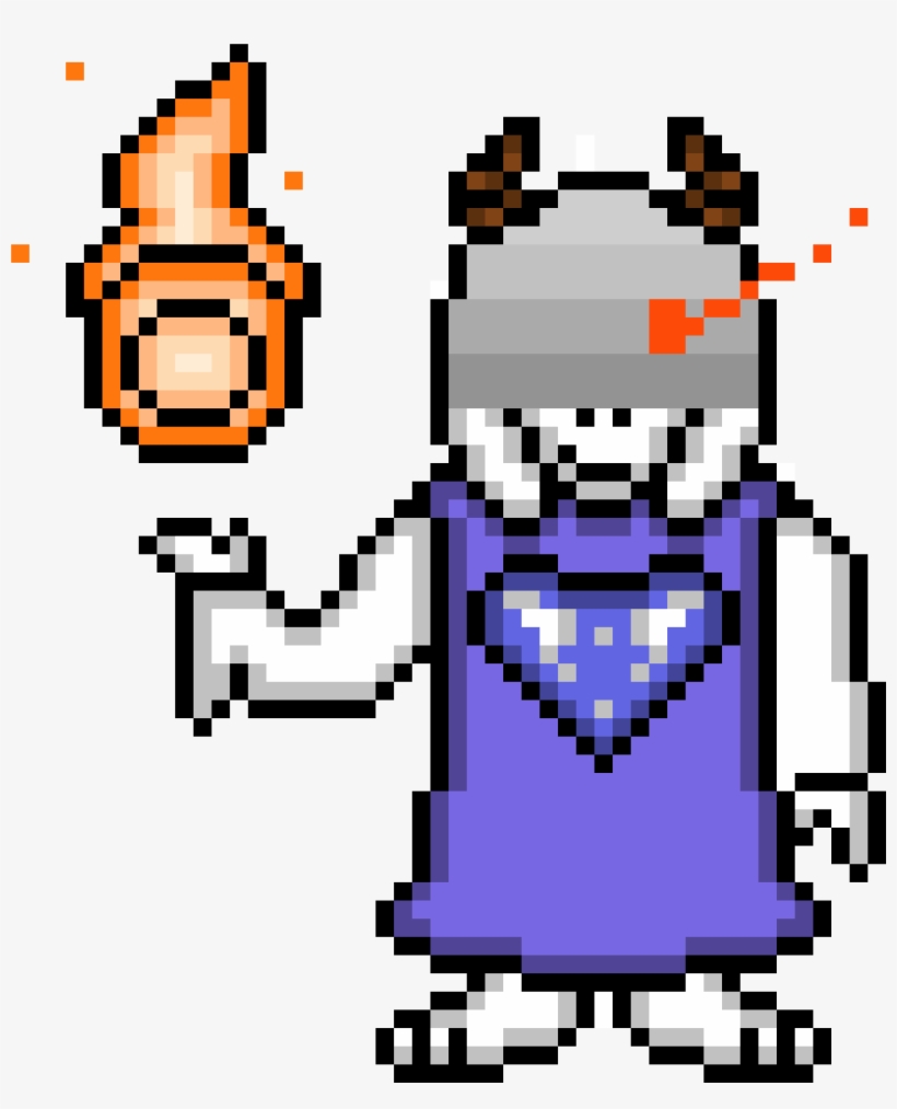 Undertale Toriel Sprite - Toriel Undertale Fight Sprite, transparent png #3131969