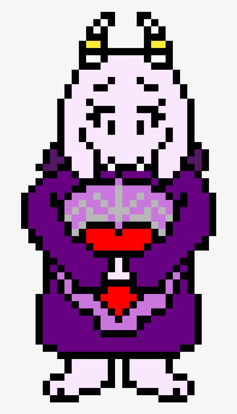 Timoretale Toriel First Look - Undertale Toriel Pixel Art, transparent png #3132038