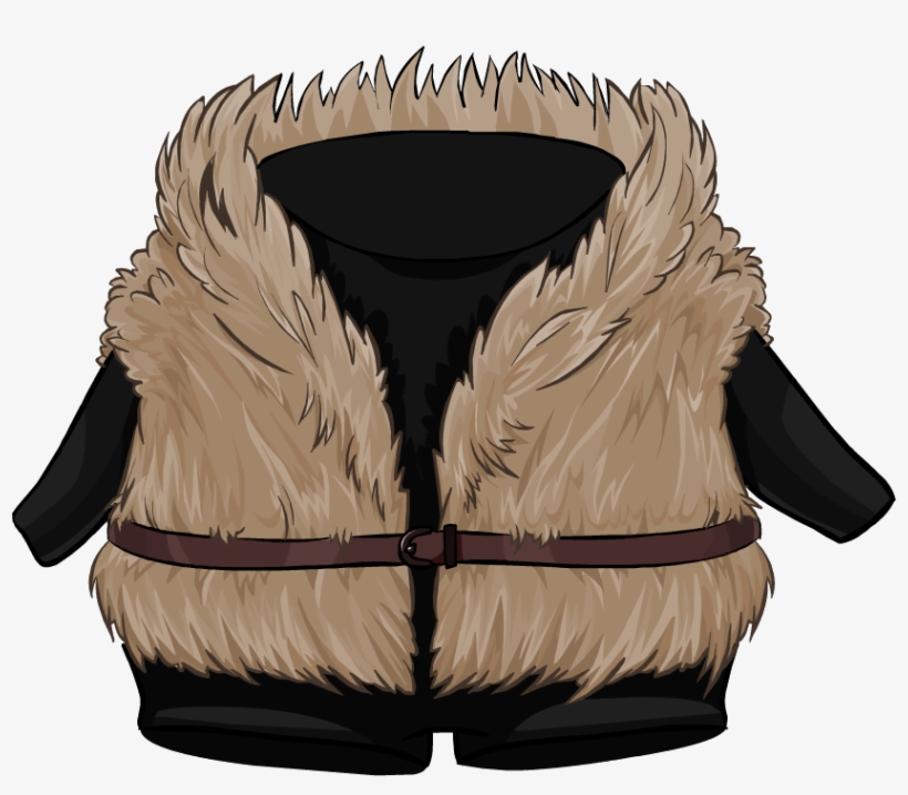 Fuzzy Coat And Tights - Club Penguin Coats, transparent png #3132151