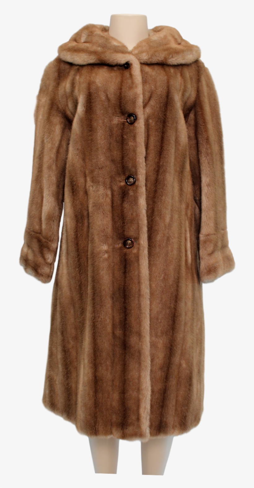 Mincara By Russel Taylor Vintage Faux Fur Coat, transparent png #3132797