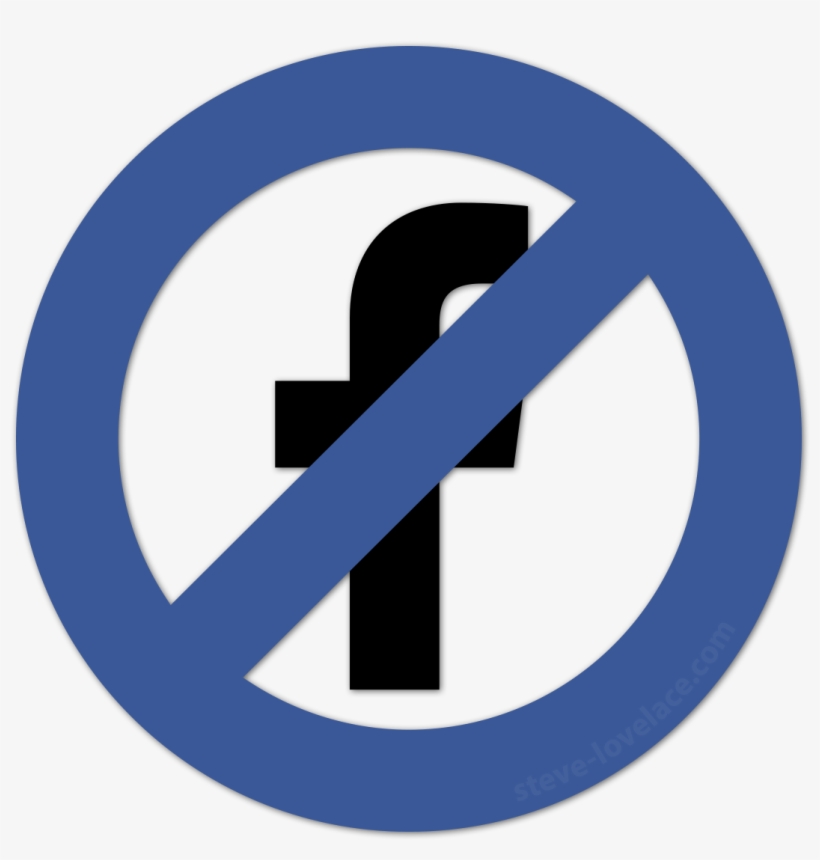 I Had Found Myself Checking My Facebook A Hundred Times - No Facebook Sign, transparent png #3132887