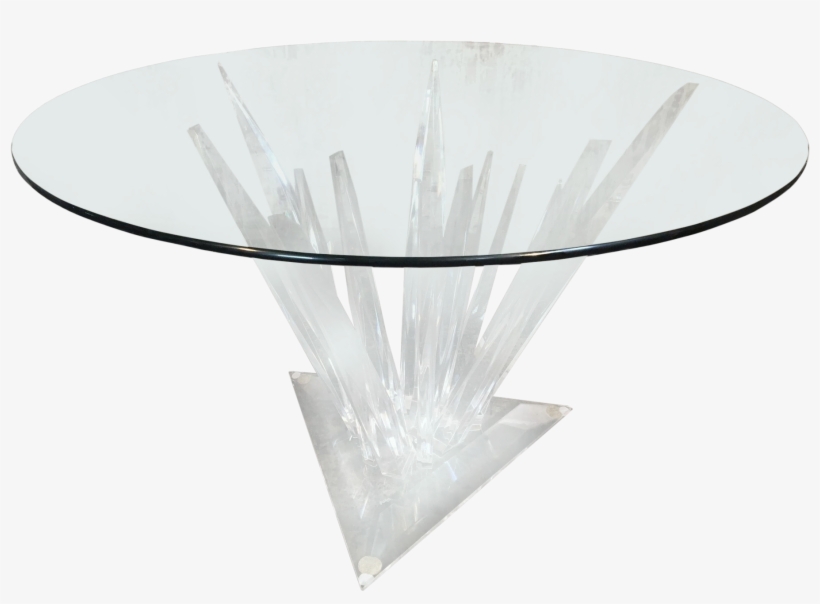 Lucite Stalagmite Dining Table In The Manner Of Haziza - Table, transparent png #3133087