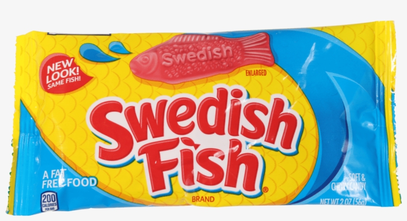 Swedish Fish Soft & Chewy Candy 2oz - Swedish Fish Soft & Chewy Candy - 2 Oz Bag, transparent png #3133225