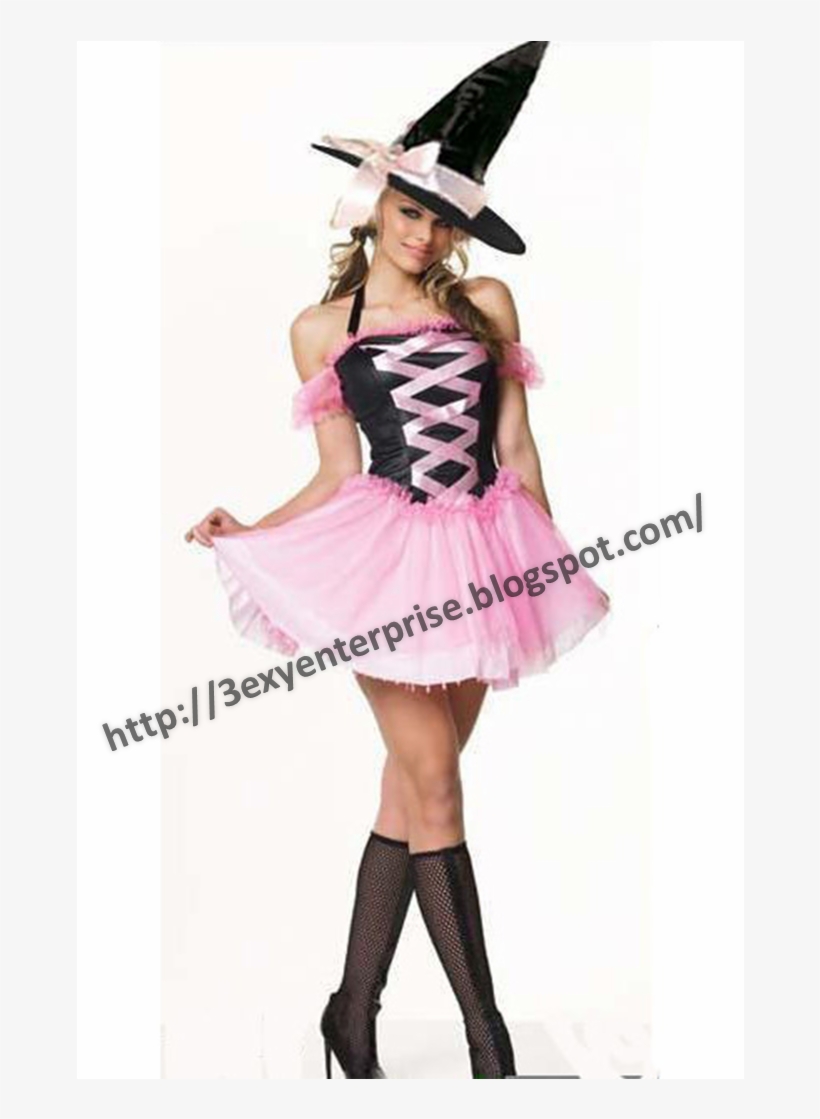 The Sexy Witch - Hot Pink Witch Costume, transparent png #3133995