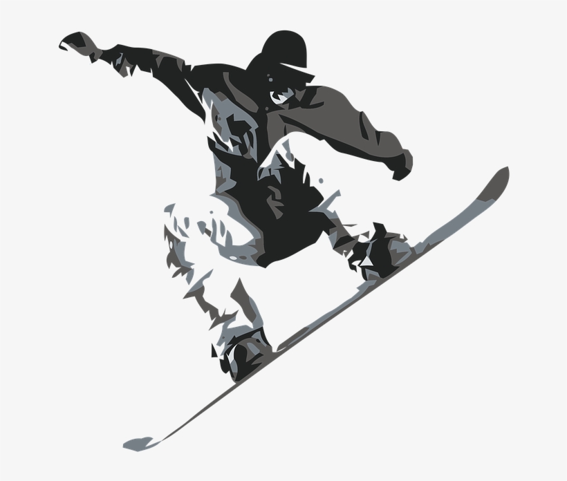 Snowboarding Jumping Png Free Download - Snowboard Snowboarding, transparent png #3134282