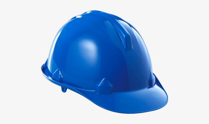 Blue Plastic Safety Helmets, Construction - Helmet Safety, transparent png #3134358
