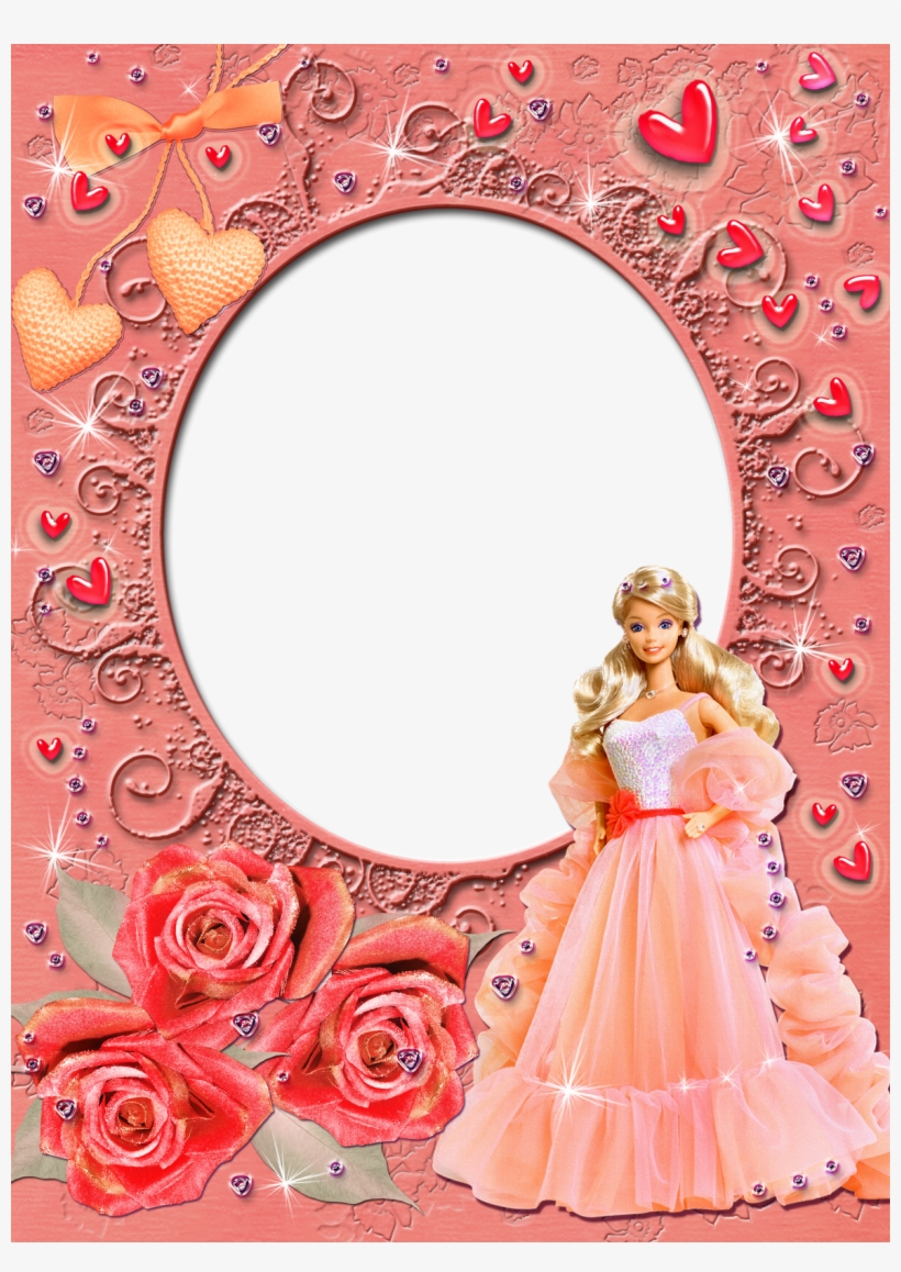 Baby Doll Photo Frame Clipart Picture Frames Doll - Barbie Doll Photo Frame, transparent png #3134503