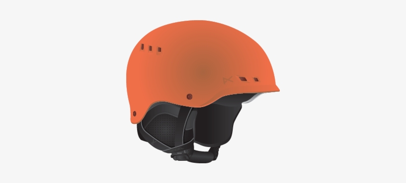 Construction - Anon Orange Helmet, transparent png #3134662