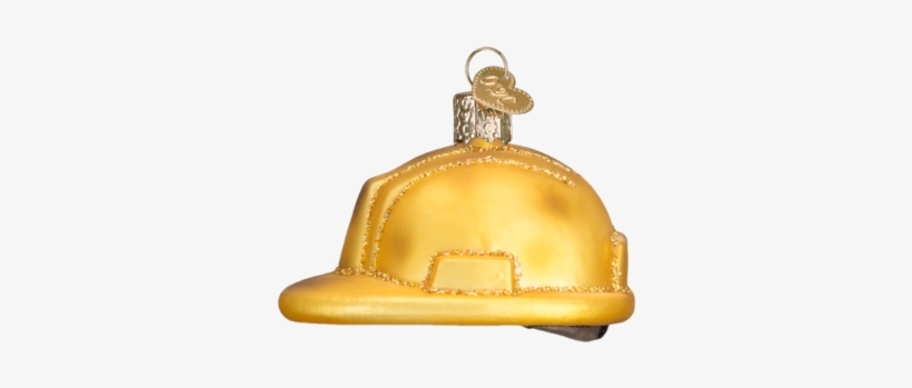 Old World Christmas Construction Helmet Glass Blown, transparent png #3134681