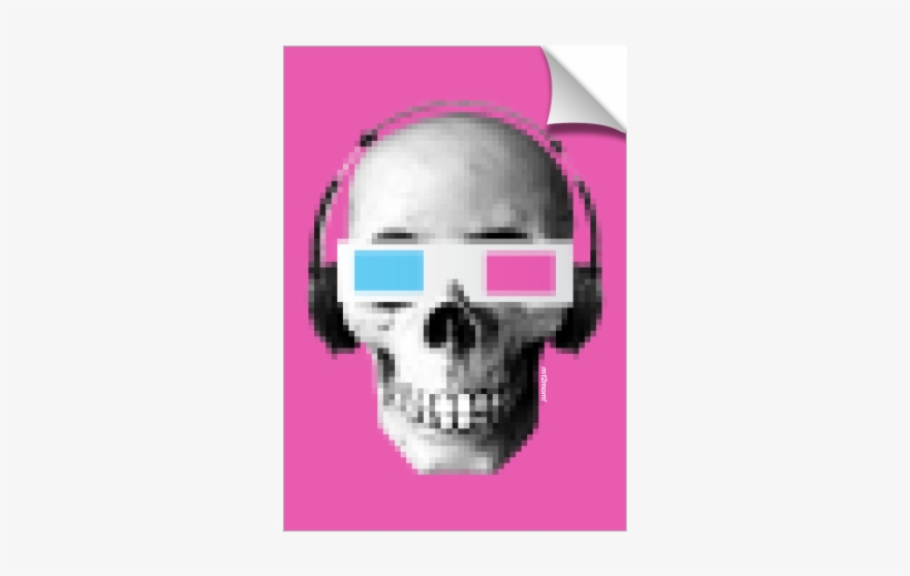 Pixelated Skull - Dj Skull, transparent png #3134705
