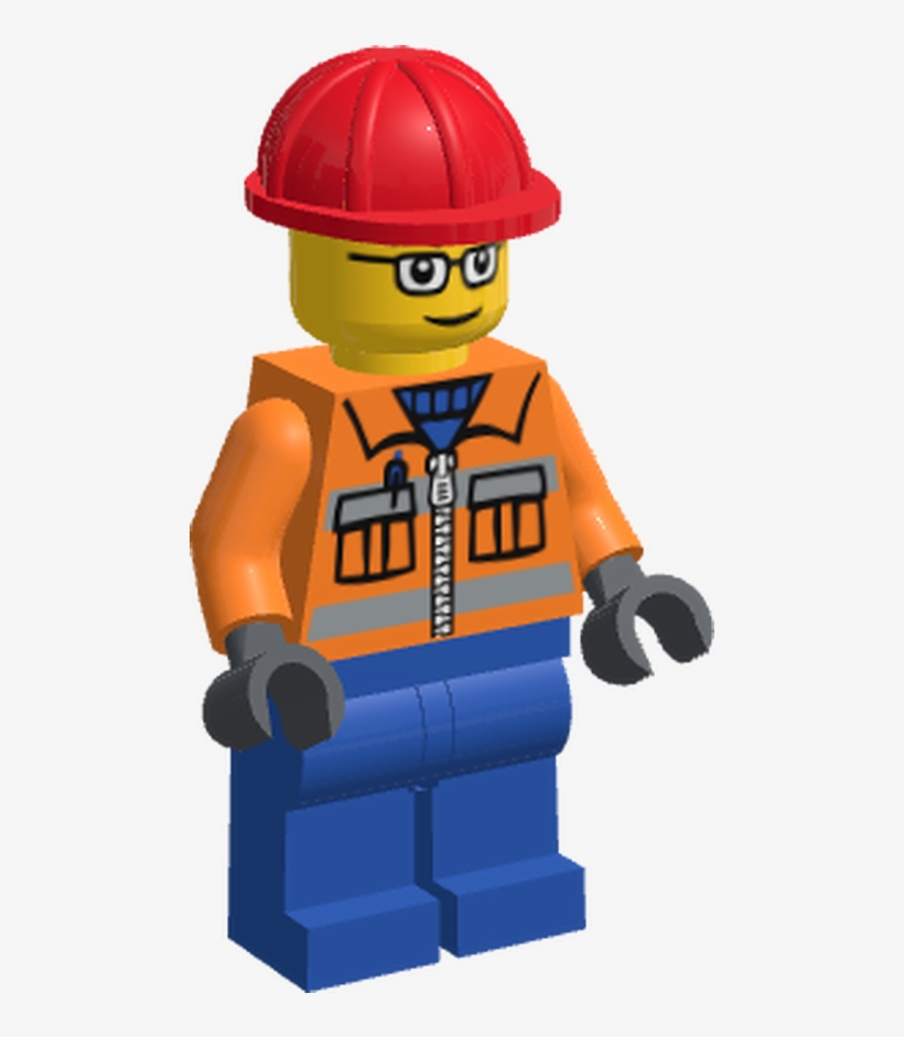 Lego Minifigure Cty110 Construction Worker - Construction, transparent png #3134815