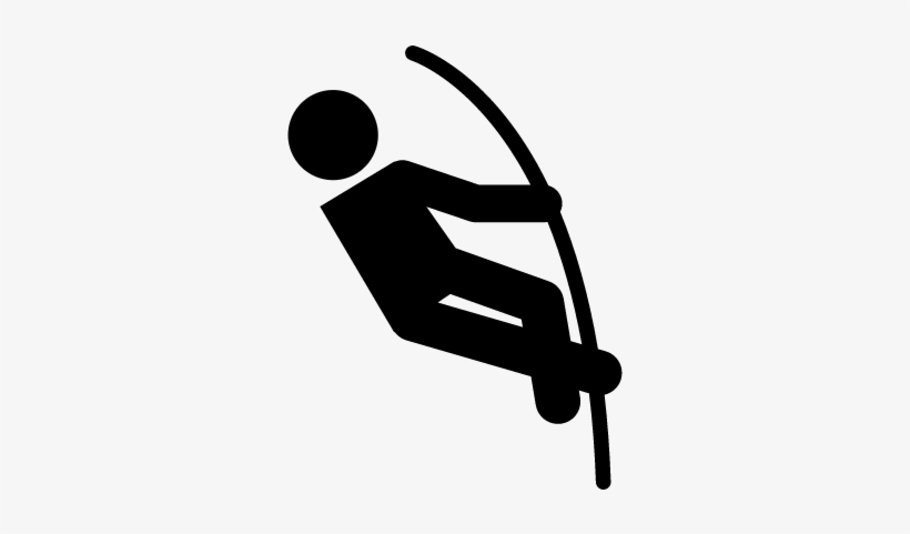 Jumping Silhouette Vector - Deportes Individuales En Silueta, transparent png #3135376