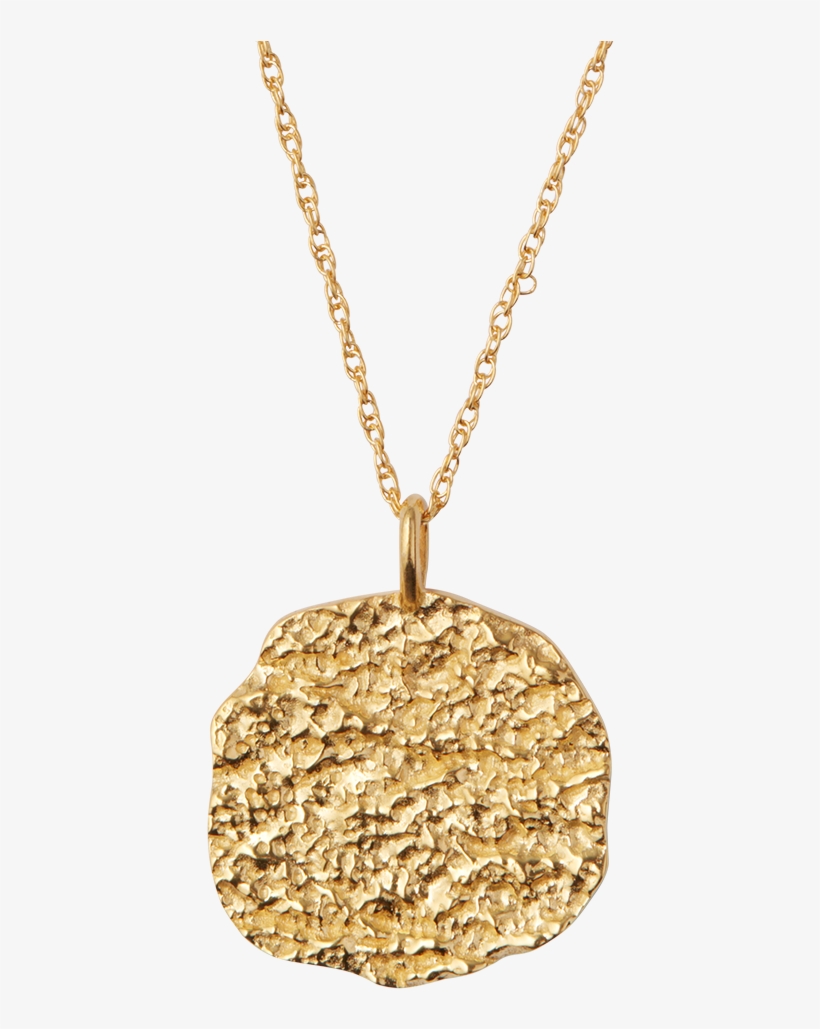Gold Necklace Round Pendant, transparent png #3135466