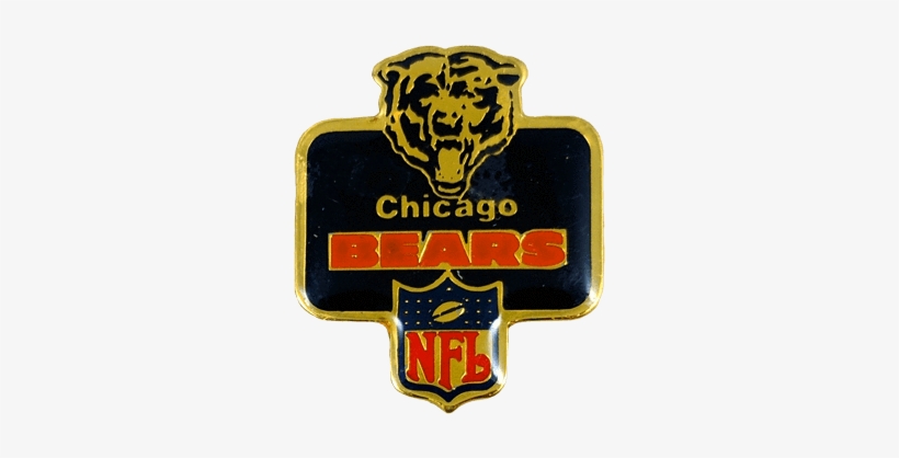Vintage Chicago Bears Badge Pin, Vintage Pin, Peabe, - Chicago Bears Badge, transparent png #3136248